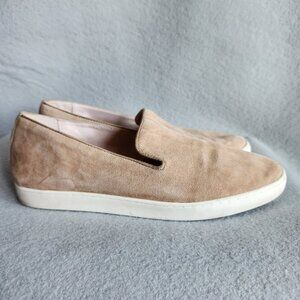 Birdies Shoes Women's 9.5 Tan Brown The Swift Shell Suede Slip On Sneaker Loafer